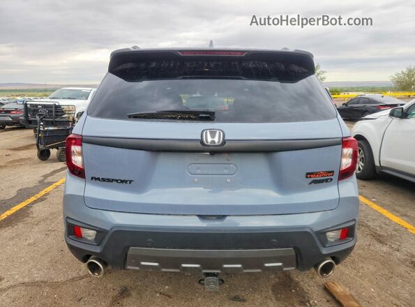 5FNYF8H65NB027938 2022 HONDA PASSPORT Blue Вид ззаду