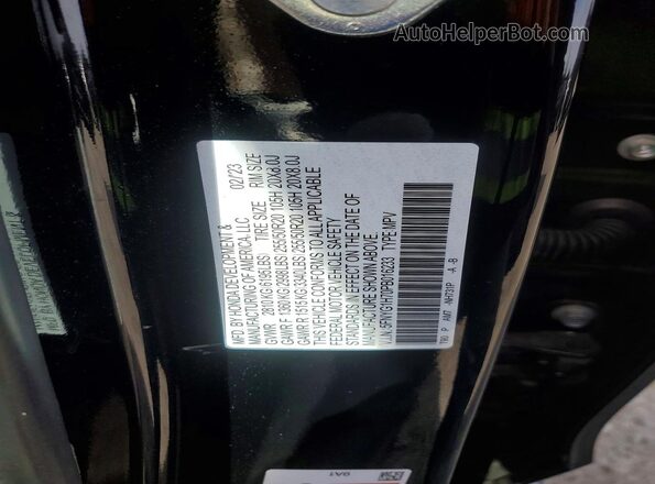 5FNYG1H70PB016233 2023 HONDA PILOT Black Widok wnętrza 360 stopni