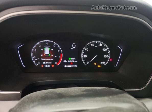 5FNYG2H56RB004465 2024 HONDA PILOT Blue Вид щитка приладів