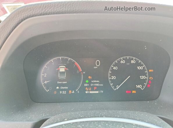 5FPYK3F11SB030909 2025 HONDA RIDGELINE Красный Вид щитка приборов