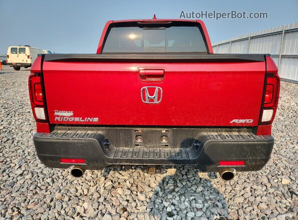 5FPYK3F54PB037167 2023 HONDA RIDGELINE Red Widok z tyłu