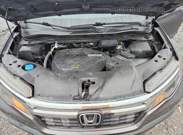 5FPYK3F55KB039552 2019 HONDA RIDGELINE Gray Вид задньої частини салону
