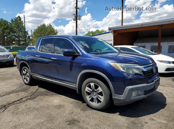 5FPYK3F70HB004461 2017 HONDA RIDGELINE Синий Передняя правая четверть