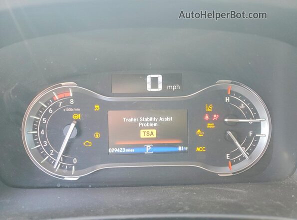 5FPYK3F70KB033241 2019 HONDA RIDGELINE Белый Вид щитка приборов