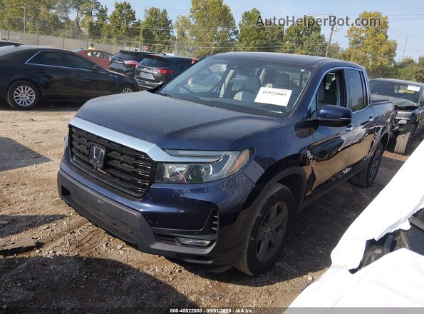 5FPYK3F76PB023773 2023 HONDA RIDGELINE Blue Vista tres cuartos delantera izquierda