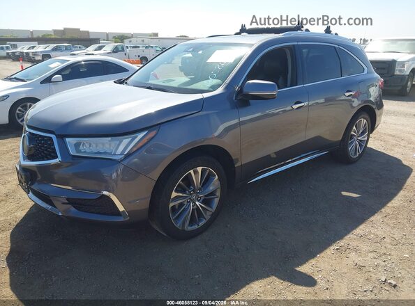 5FRYD3H52HB001574 2017 ACURA MDX Gray Vista tres cuartos delantera izquierda