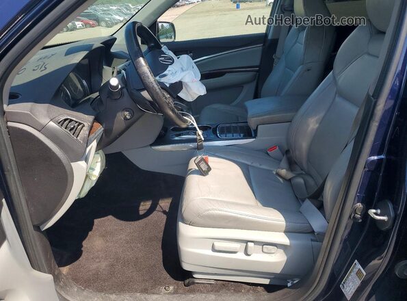 5FRYD4H7XHB015052 2017 ACURA MDX Blue Սալոնի դիմացի տեսք