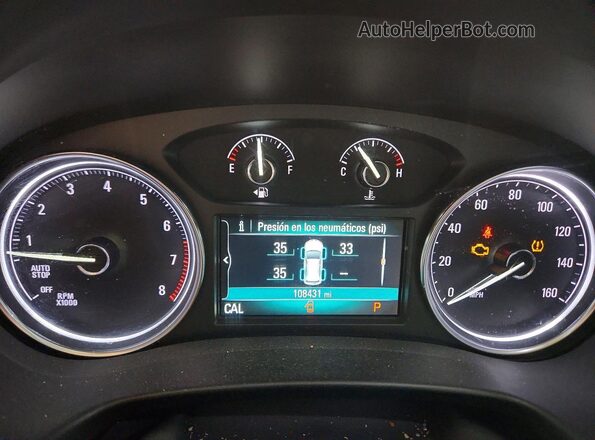 5GAERBKW4KJ190165 2019 BUICK ENCLAVE White Instrument cluster view