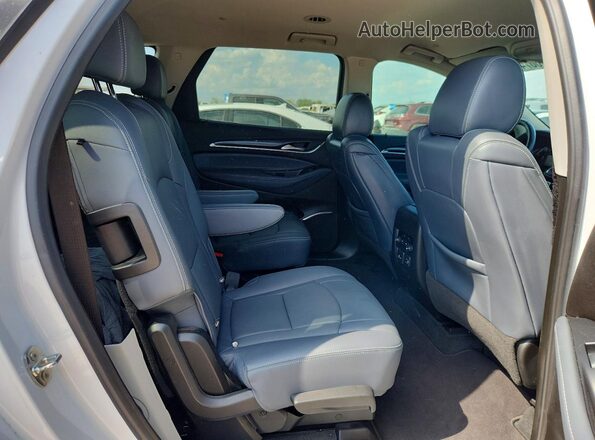 5GAERBKWXMJ186592 2021 BUICK ENCLAVE White Widok wnętrza z tyłu