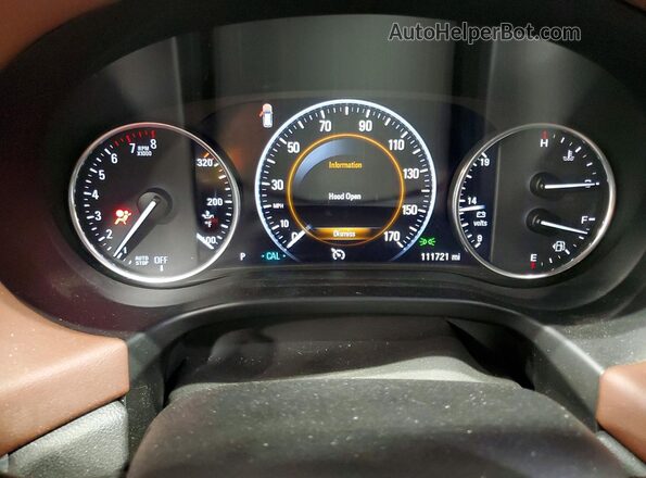 5GAEVCKW1JJ244635 2018 BUICK ENCLAVE Серый Вид щитка приборов
