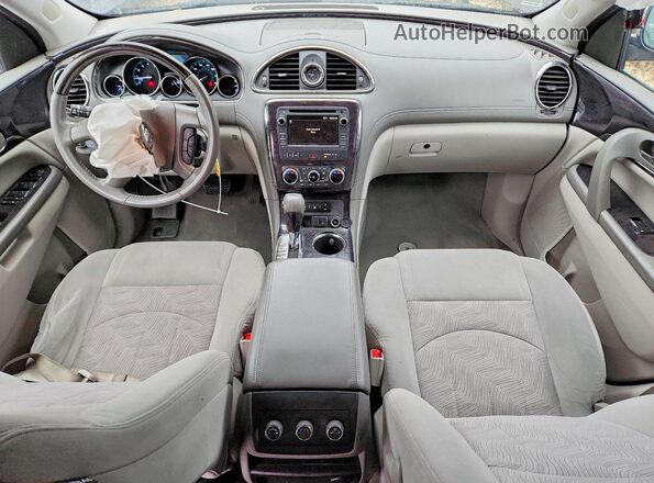 5GAKRAKD1GJ319935 2016 BUICK ENCLAVE Charcoal Widok deski rozdzielczej