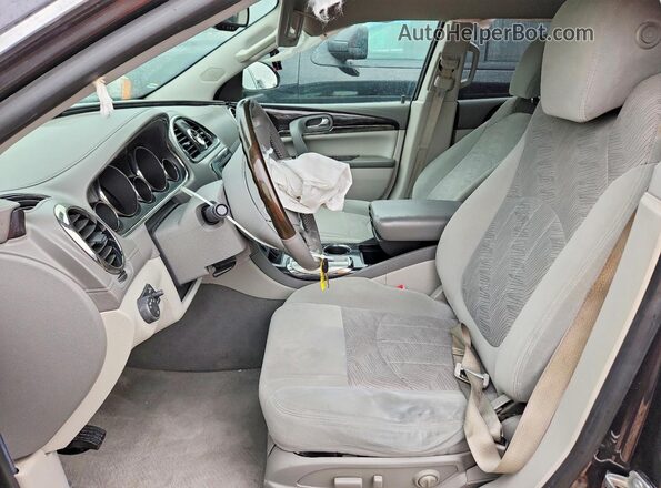 5GAKRAKD1GJ319935 2016 BUICK ENCLAVE Charcoal Widok wnętrza z przodu