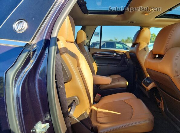 5GAKRBKD6GJ172002 2016 BUICK ENCLAVE Blue Widok tylnych siedzeń
