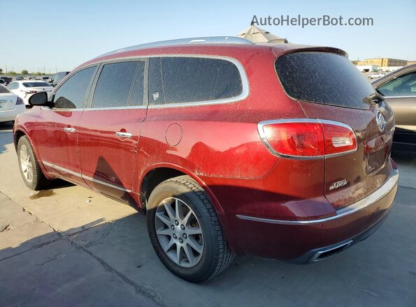 5GAKRBKD7GJ182716 2016 BUICK ENCLAVE Burgundy Trasero izquierdo