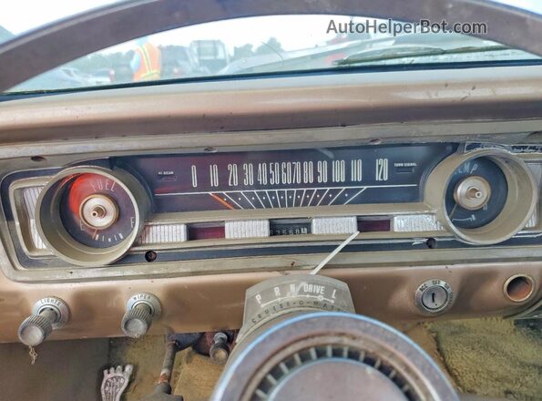 5H27U231756 1965 FORD RANCHERO Кремовый Вид щитка приборов