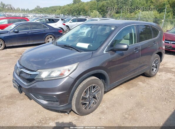 5J6RM3H4XGL004645 2016 HONDA CR-V Gray Առջևի ձախ երեք քառորդ տեսարան