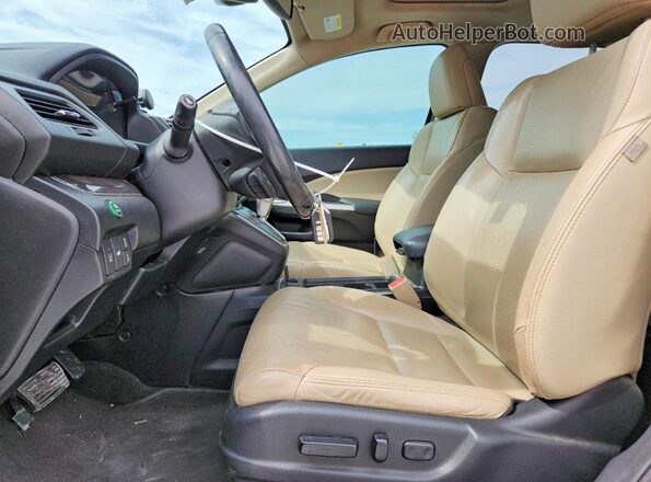 5J6RM3H96GL031420 2016 HONDA CR-V Gray Front interior view