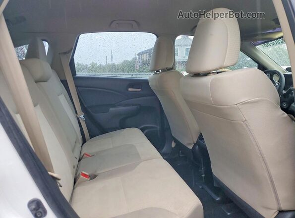 5J6RM4H30GL132406 2016 HONDA CR-V White Widok wnętrza z tyłu