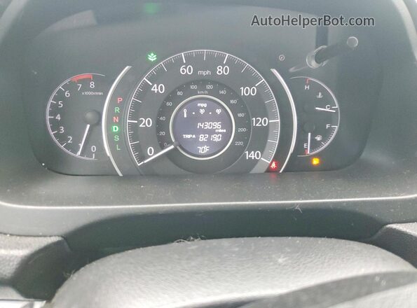 5J6RM4H30GL132406 2016 HONDA CR-V White Widok zestawu wskaźników
