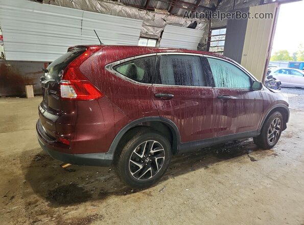 5J6RM4H4XGL096779 2016 HONDA CR-V Maroon Trasero derecho