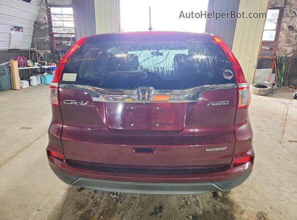 5J6RM4H4XGL096779 2016 HONDA CR-V Maroon Vista trasera