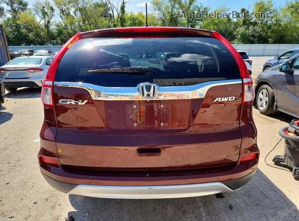 5J6RM4H59GL020687 2016 HONDA CR-V Бордовый Вид сзади