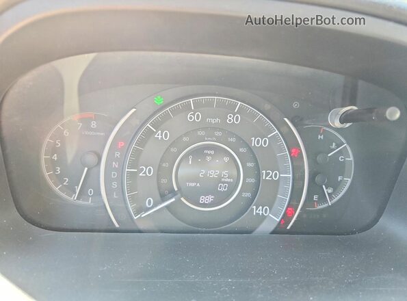 5J6RM4H59GL020687 2016 HONDA CR-V Бордовый Вид щитка приборов