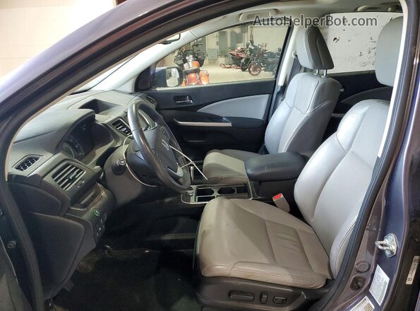 5J6RM4H99GL041395 2016 HONDA CR-V Gray Widok wnętrza z przodu