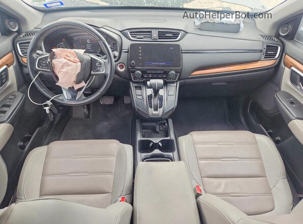 5J6RW1H85KA025134 2019 HONDA CR-V Серебряный Вид панели приборов
