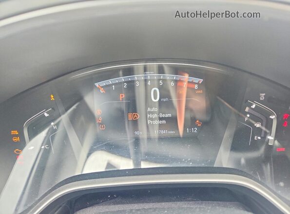 5J6RW1H85KA025134 2019 HONDA CR-V Серебряный Вид щитка приборов