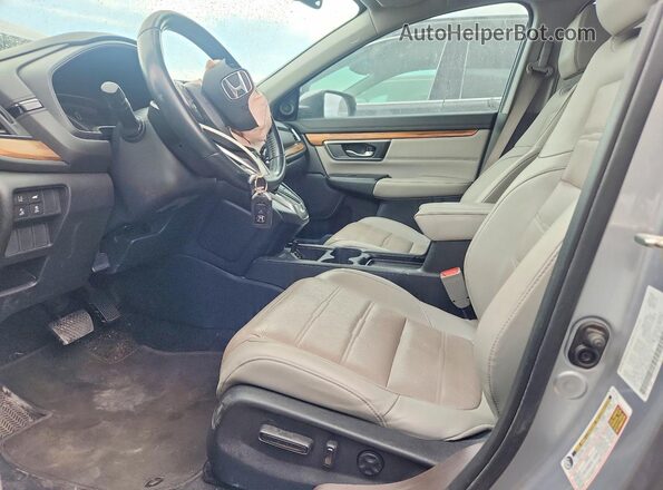 5J6RW1H85KA025134 2019 HONDA CR-V Серебряный Вид салона спереди