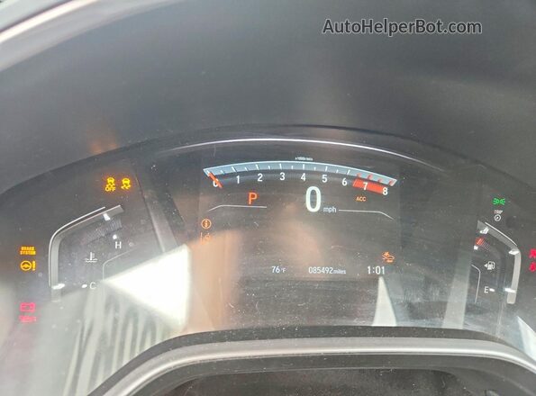 5J6RW2H50LL045292 2020 HONDA CR-V Gray Instrument cluster view