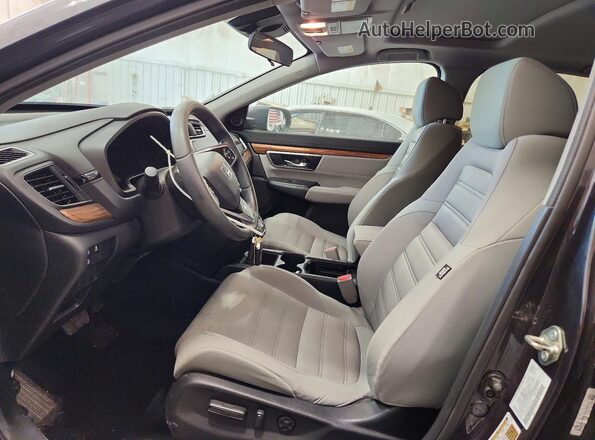5J6RW2H59KL030336 2019 HONDA CR-V Gray Widok wnętrza z przodu