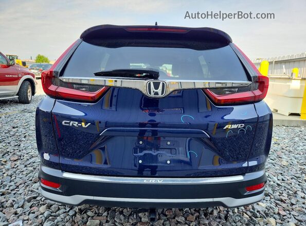 5J6RW2H82NA011606 2022 HONDA CR-V Blue Rear view