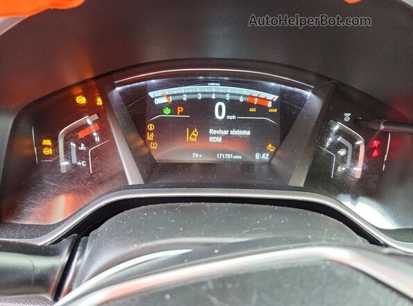 5J6RW2H87HL069199 2017 HONDA CR-V Silver Vista del cuadro de instrumentos