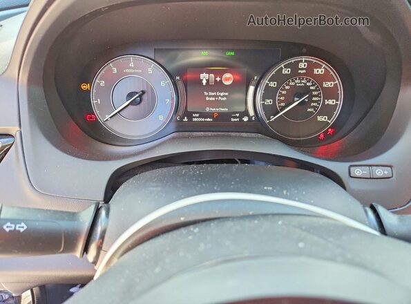 5J8TC2H34LL006242 2020 ACURA RDX Black Instrument cluster view