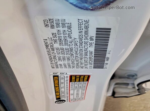 5J8TC2H35PL014047 2023 ACURA RDX White Engine compartment view