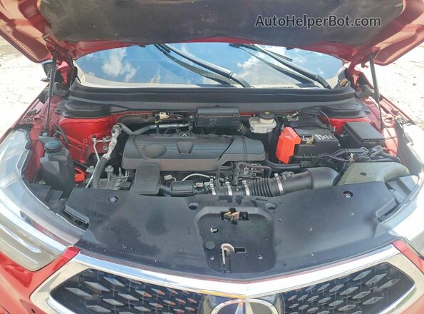 5J8TC2H37LL031491 2020 ACURA RDX Red Engine compartment view