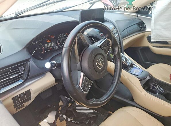 5J8TC2H37LL031491 2020 ACURA RDX Red Dashboard view