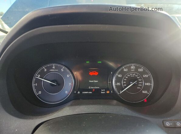 5J8TC2H3XLL005659 2020 ACURA RDX Gray Սարքավորումների վահանակի տեսք