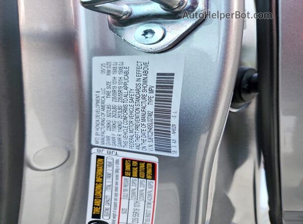 5J8TC2H49SL027482 2025 ACURA RDX Серебряный Вид наклейки с VIN-кодом