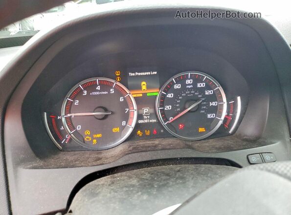 5J8YD4H08KL010121 2019 ACURA MDX White Սարքավորումների վահանակի տեսք