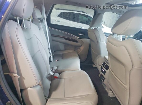 5J8YD4H56LL016898 2020 ACURA MDX Синий Вид задней части салона