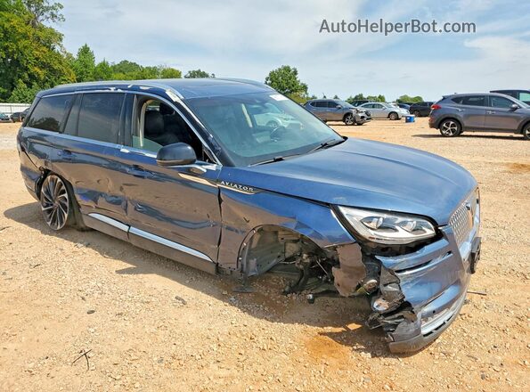 5LM5J7XC6LGL06071 2020 LINCOLN AVIATOR Blue Передня права чверть