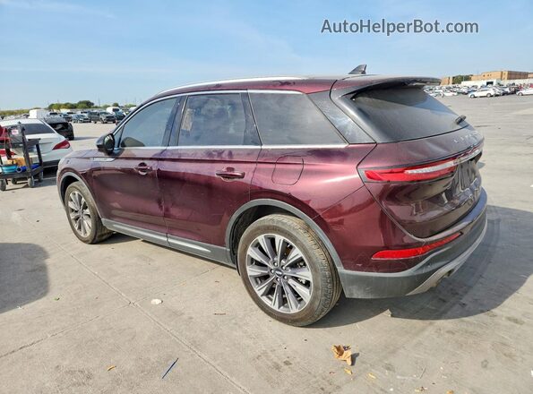5LMCJ2C91LUL17758 2020 LINCOLN CORSAIR Burgundy Задня ліва чверть