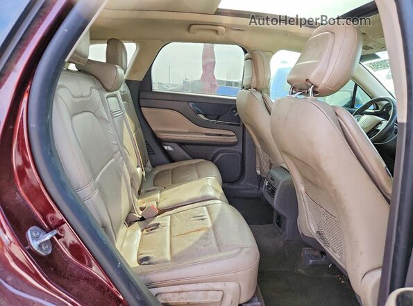 5LMCJ2C91LUL17758 2020 LINCOLN CORSAIR Burgundy Вид задніх сидінь