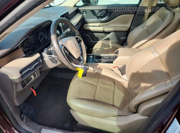 5LMCJ2C91LUL17758 2020 LINCOLN CORSAIR Burgundy Вид салону спереду