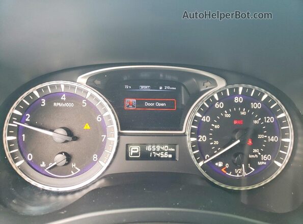 5N1AL0MM5GC504394 2016 INFINITI QX60 Gray Vista del cuadro de instrumentos