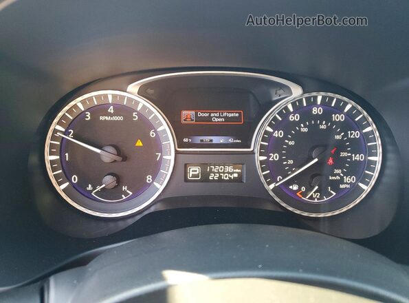 5N1AL0MM8GC527295 2016 INFINITI QX60 Gray Սարքավորումների վահանակի տեսք