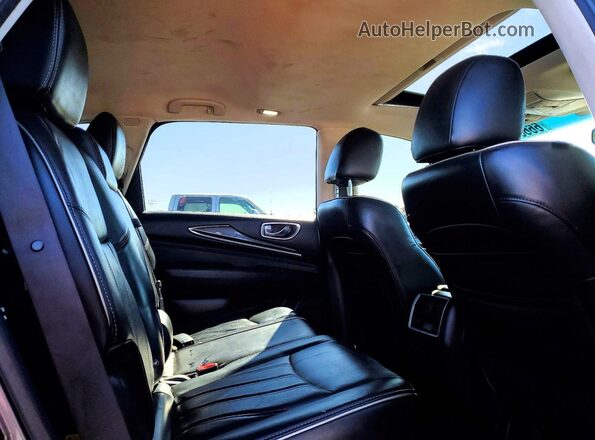 5N1AL0MM8GC527295 2016 INFINITI QX60 Gray Հետևի նստատեղերի տեսք